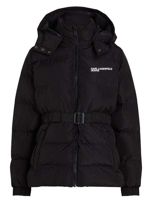 Piumino nero in poliestere Karl Lagerfeld jeans | A3W15023999